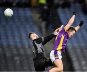 4 December 2022; Shane Cunningham of Kilmacud Crokes scores his side's first goal past Trevor Martin of The Downs during the AIB Leinster GAA Football Senior Club Championship Final match between Kilmacud Crokes of Dublin and The Downs of Westmeath at Croke Park in Dublin. Photo by Daire Brennan/Sportsfile