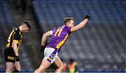 4 December 2022; Shane Cunningham of Kilmacud Crokes celebrates after scoring his side's first goal during the AIB Leinster GAA Football Senior Club Championship Final match between Kilmacud Crokes of Dublin and The Downs of Westmeath at Croke Park in Dublin. Photo by Daire Brennan/Sportsfile