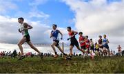 4 December 2022; Athletes competing in the boys u15 3500m race during the 123.ie Novice & Uneven Age Cross Country Championships at St Catherines AC in Cork. Photo by Eóin Noonan/Sportsfile