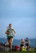 4 December 2022; Avril Cashman of Youghal AC, Cork,  competing in the girls u19 4000m race during the 123.ie Novice & Uneven Age Cross Country Championships at St Catherines AC in Cork. Photo by Eóin Noonan/Sportsfile