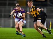 4 December 2022; Shane Walsh of Kilmacud Crokes in action against Niall Mitchell of The Downs during the AIB Leinster GAA Football Senior Club Championship Final match between Kilmacud Crokes of Dublin and The Downs of Westmeath at Croke Park in Dublin. Photo by Daire Brennan/Sportsfile