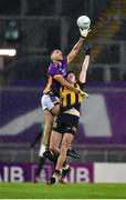 4 December 2022; Craig Dias of Kilmacud Crokes in action against Charlie Drumm of The Downs during the AIB Leinster GAA Football Senior Club Championship Final match between Kilmacud Crokes of Dublin and The Downs of Westmeath at Croke Park in Dublin. Photo by Daire Brennan/Sportsfile