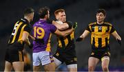 4 December 2022; Niall Mitchell of The Downs is tackled by Shane Horan of Kilmacud Crokes during the AIB Leinster GAA Football Senior Club Championship Final match between Kilmacud Crokes of Dublin and The Downs of Westmeath at Croke Park in Dublin. Photo by Piaras Ó Mídheach/Sportsfile