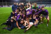 4 December 2022; Kilmacud Crokes players celebrate with the cup after the AIB Leinster GAA Football Senior Club Championship Final match between Kilmacud Crokes of Dublin and The Downs of Westmeath at Croke Park in Dublin. Photo by Daire Brennan/Sportsfile