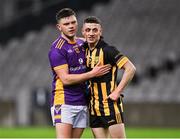 4 December 2022; Tom Fox of Kilmacud Crokes and Peter Murray of The Downs after the AIB Leinster GAA Football Senior Club Championship Final match between Kilmacud Crokes of Dublin and The Downs of Westmeath at Croke Park in Dublin. Photo by Piaras Ó Mídheach/Sportsfile