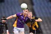 4 December 2022; Dara Mullin of Kilmacud Crokes in action against Peter Murray of The Downs during the AIB Leinster GAA Football Senior Club Championship Final match between Kilmacud Crokes of Dublin and The Downs of Westmeath at Croke Park in Dublin. Photo by Daire Brennan/Sportsfile