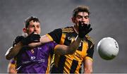 4 December 2022; Rory O’Carroll of Kilmacud Crokes in action against Charlie Drumm of The Downs during the AIB Leinster GAA Football Senior Club Championship Final match between Kilmacud Crokes of Dublin and The Downs of Westmeath at Croke Park in Dublin. Photo by Piaras Ó Mídheach/Sportsfile