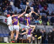 4 December 2022; Seán Purcell, left, and Alex Considine of Kilmacud Crokes in action against Darren Mullen of Shamrocks Ballyhale during the AIB Leinster GAA Hurling Senior Club Championship Final match between Kilmacud Crokes of Dublin and Shamrocks Ballyhale of Kilkenny at Croke Park in Dublin. Photo by Daire Brennan/Sportsfile