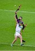 4 December 2022; Cian Ó Cathasaigh of Kilmacud Crokes in action against Eoin Cody of Shamrocks Ballyhale during the AIB Leinster GAA Hurling Senior Club Championship Final match between Kilmacud Crokes of Dublin and Shamrocks Ballyhale of Kilkenny at Croke Park in Dublin. Photo by Daire Brennan/Sportsfile