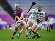 4 December 2022; Darragh Butler of Kilmacud Crokes in action against Niall Shortall of Shamrocks Ballyhale during the AIB Leinster GAA Hurling Senior Club Championship Final match between Kilmacud Crokes of Dublin and Shamrocks Ballyhale of Kilkenny at Croke Park in Dublin. Photo by Piaras Ó Mídheach/Sportsfile