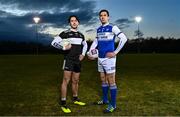 4 December 2022; Cian Sheehan of Newcastle West, left, and David Moran of Kerins O’Rahilly’s in attendance during the AIB Munster GAA Football Senior Club Championship Final Media Event at John Mitchels GAA Club in Tralee, Kerry. Photo by Sam Barnes/Sportsfile