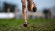 4 December 2022; Adetailed view of mud on the legs on an athlete during the 123.ie Novice & Uneven Age Cross Country Championships at St Catherines AC in Cork. Photo by Eóin Noonan/Sportsfile