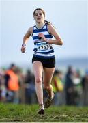 4 December 2022; Lucy Foster of Willowfield Harriers, Down, competing in the girls u17 4000m race during the 123.ie Novice & Uneven Age Cross Country Championships at St Catherines AC in Cork. Photo by Eóin Noonan/Sportsfile