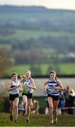 4 December 2022; Lucy Foster of Willowfield Harriers, Down, right, competing in the girls u17 4000m race during the 123.ie Novice & Uneven Age Cross Country Championships at St Catherines AC in Cork. Photo by Eóin Noonan/Sportsfile