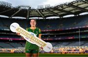 5 December 2022; Meath ladies footballer Sinead Ennis stands for a portrait during the launch of UPMC Concussion Baseline Testing Programme at Croke Park in Dublin. Photo by Ben McShane/Sportsfile