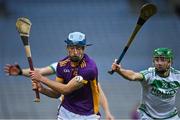 4 December 2022; Brian Sheehy of Kilmacud Crokes in action against Niall Shortall of Shamrocks Ballyhale during the AIB Leinster GAA Hurling Senior Club Championship Final match between Kilmacud Crokes of Dublin and Shamrocks Ballyhale of Kilkenny at Croke Park in Dublin. Photo by Piaras Ó Mídheach/Sportsfile