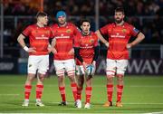 2 December 2022; Joey Carbery of Munster, third from left, in action during the United Rugby Championship match between Edinburgh and Munster at the Dam Heath Stadium in Edinburgh, Scotland. Photo by Paul Devlin/Sportsfile