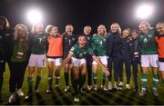 1 September 2022; Republic of Ireland players, including captain Katie McCabe, centre, celebrate after the FIFA Women's World Cup 2023 qualifier match between Republic of Ireland and Finland at Tallaght Stadium in Dublin. Photo by Stephen McCarthy/Sportsfile