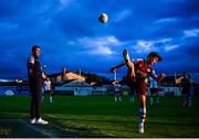 8 July 2022; Drogheda United manager Kevin Doherty and Darragh Markey of Drogheda United during the SSE Airtricity League Premier Division match between Drogheda United and Dundalk at Head in the Game Park in Drogheda, Louth. Photo by Ramsey Cardy/Sportsfile