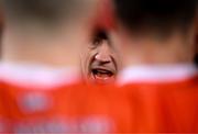 29 January 2022; Armagh manager Kieran McGeeney speaks to his players following the Allianz Football League Division 1 match between Dublin and Armagh at Croke Park in Dublin. Photo by Stephen McCarthy/Sportsfile