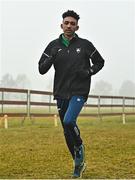 10 December 2022; Efrem Gidey of Ireland during the official training session ahead of the SPAR European Cross Country Championships at Piemonte-La Mandria Park in Turin, Italy. Photo by Sam Barnes/Sportsfile