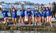 10 December 2022; People get freezin’ for a reason to support Special Olympics Ireland as the organisation raises funds to send over 70 athletes to the World Games in Berlin 2023. Swimmers during the Special Olympics Ireland Polar Plunge at Sandycove Beach in Dublin. Photo by Eóin Noonan/Sportsfile