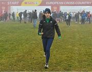 10 December 2022; Aoibhe Richardson of Ireland during the official training session ahead of the SPAR European Cross Country Championships at Piemonte-La Mandria Park in Turin, Italy. Photo by Sam Barnes/Sportsfile