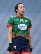 10 December 2022; Denise Gaule of Mullinahone reacts after a missed chance on goal during the 2022 currentaccount.ie LGFA All-Ireland Intermediate Club Football Championship Final match between Longford Slashers of Longford and Mullinahone of Tipperary at Croke Park in Dublin. Photo by Tyler Miller/Sportsfile