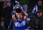 10 December 2022; Kerins O’Rahilly's captain Ross O'Callaghan lifts the cup after his side's victory in the AIB Munster GAA Football Senior Club Championship Final match between Kerins O’Rahilly's of Kerry and Newcastle West of Limerick at Mallow GAA Sports Complex in Cork. Photo by Piaras Ó Mídheach/Sportsfile