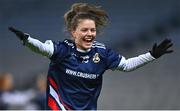 10 December 2022; Lynsey Noone of Kilkerrin-Clonberne celebrates at the final whistle of the 2022 currentaccount.ie LGFA All-Ireland Senior Club Football Championship Final match between Donaghmoyne of Monaghan, and Kilkerrin-Clonberne of Galway at Croke Park in Dublin. Photo by Ben McShane/Sportsfile