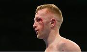 10 December 2022; Stephen Jackson during his flyweight bout against Conor Quinn at the SSE Arena in Belfast. Photo by Ramsey Cardy/Sportsfile
