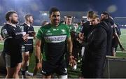 10 December 2022; Connacht captain Jarrad Butler leads his side off the pitch after their side's victory in the EPCR Challenge Cup Pool A Round 1 match between Connacht and Newcastle Falcons at The Sportsground in Galway. Photo by Seb Daly/Sportsfile