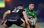 10 December 2022; Caolin Blade of Connacht in action against Ewan Greenlaw of Newcastle Falcons during the EPCR Challenge Cup Pool A Round 1 match between Connacht and Newcastle Falcons at The Sportsground in Galway. Photo by Seb Daly/Sportsfile