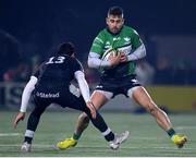 10 December 2022; Tiernan O'Halloran of Connacht in action against Matias Moroni of Newcastle Falcons during the EPCR Challenge Cup Pool A Round 1 match between Connacht and Newcastle Falcons at The Sportsground in Galway. Photo by Seb Daly/Sportsfile