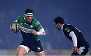 10 December 2022; Tom Daly of Connacht in action against Matias Moroni of Newcastle Falcons during the EPCR Challenge Cup Pool A Round 1 match between Connacht and Newcastle Falcons at The Sportsground in Galway. Photo by Seb Daly/Sportsfile