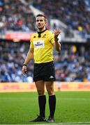 10 December 2022; Referee Luke Pearce during the Heineken Champions Cup Pool A Round 1 match between Racing 92 and Leinster at Stade Océane in Le Havre, France. Photo by Harry Murphy/Sportsfile