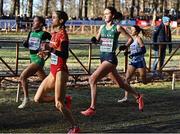 11 December 2022; Fiona Hawkins of Ireland, competing in the U20 women's 4000m during the SPAR European Cross Country Championships at Piemonte-La Mandria Park in Turin, Italy. Photo by Sam Barnes/Sportsfile