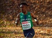 11 December 2022; Hiko Tonosa Haso of Ireland competing in the senior men's 10000m during the SPAR European Cross Country Championships at Piemonte-La Mandria Park in Turin, Italy. Photo by Sam Barnes/Sportsfile