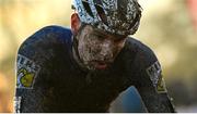 11 December 2022; Lander Loockx of Belgium during the Mens Elite race during Round 9 of the UCI Cyclocross World Cup at the Sport Ireland Campus in Dublin. Photo by Ramsey Cardy/Sportsfile