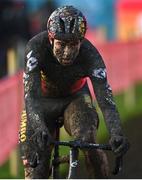 11 December 2022; Wout van Aert of Belgium during the Mens Elite race during Round 9 of the UCI Cyclocross World Cup at the Sport Ireland Campus in Dublin. Photo by Ramsey Cardy/Sportsfile