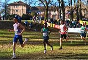 11 December 2022; Hiko Tonosa Haso of Ireland, second from left, competing in the senior men's 10000m during the SPAR European Cross Country Championships at Piemonte-La Mandria Park in Turin, Italy. Photo by Sam Barnes/Sportsfile