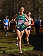 11 December 2022; Eilish Flanagan of Ireland competing in the senior women's 8000m during the SPAR European Cross Country Championships at Piemonte-La Mandria Park in Turin, Italy. Photo by Sam Barnes/Sportsfile