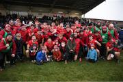 11 December 2022; Fossa players celebrate after the AIB Munster GAA Football Junior Club Championship Final match between Fossa and Kilmurry at Mallow GAA Sports Complex in Cork. Photo by Michael P Ryan/Sportsfile