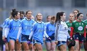 10 December 2022; Both teams march in the parade before the 2022 currentaccount.ie LGFA All-Ireland Intermediate Club Football Championship Final match between Longford Slashers of Longford and Mullinahone of Tipperary at Croke Park in Dublin. Photo by Tyler Miller/Sportsfile