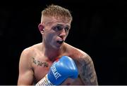 10 December 2022; Kurt Walker during his featherweight bout against Yader Cardoza at the SSE Arena in Belfast. Photo by Ramsey Cardy/Sportsfile
