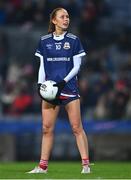 10 December 2022; Olivia Divilly of Kilkerrin-Clonberne prepares to take a free during the 2022 currentaccount.ie LGFA All-Ireland Senior Club Football Championship Final match between Donaghmoyne of Monaghan, and Kilkerrin-Clonberne of Galway at Croke Park in Dublin. Photo by Ben McShane/Sportsfile