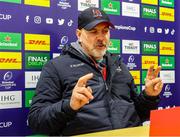 13 December 2022; Ulster Rugby Head Coach Dan McFarland during an Ulster Rugby press conference at Kingspan Stadium in Belfast. Photo by John Dickson/Sportsfile