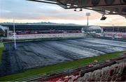 13 December 2022; A general view of the pitch with frost covers on during a Ulster Rugby press conference at Kingspan Stadium in Belfast. Photo by John Dickson/Sportsfile