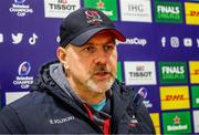 13 December 2022; Ulster Rugby Head Coach Dan McFarland during an Ulster Rugby press conference at Kingspan Stadium in Belfast. Photo by John Dickson/Sportsfile