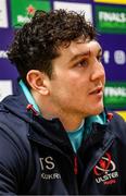 13 December 2022; Tom Stewart during an Ulster Rugby press conference at Kingspan Stadium in Belfast. Photo by John Dickson/Sportsfile
